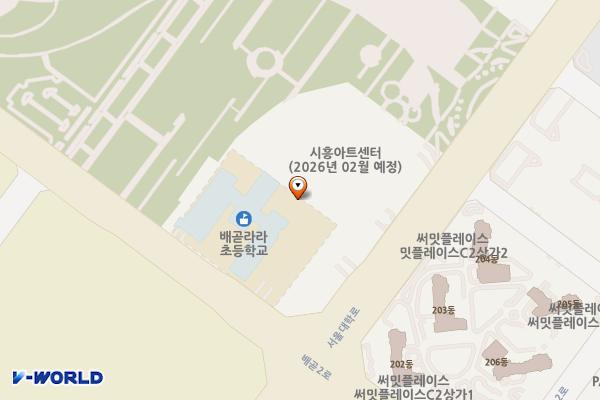시흥문화예술회관 위치 지도 — 경기도 시흥시 서울대학로 255