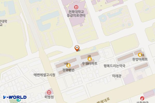 새강병원 위치 지도 — 전북특별자치도 전주시 완산구 백제대로 20