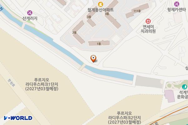 석계역 위치 지도 — 서울특별시 노원구 월계동 50-9