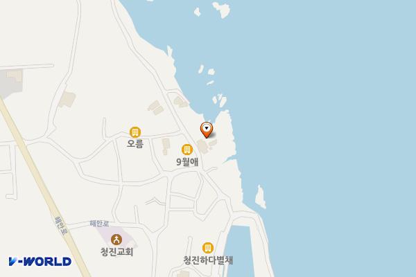 씨엔242 펜션 위치 지도 — 경상북도 포항시 북구 청하면 해안로1918번길 34