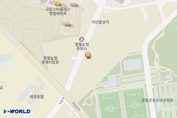 케이오토워시 위치 지도 — 강원특별자치도 영월군 영월읍 하송로 163