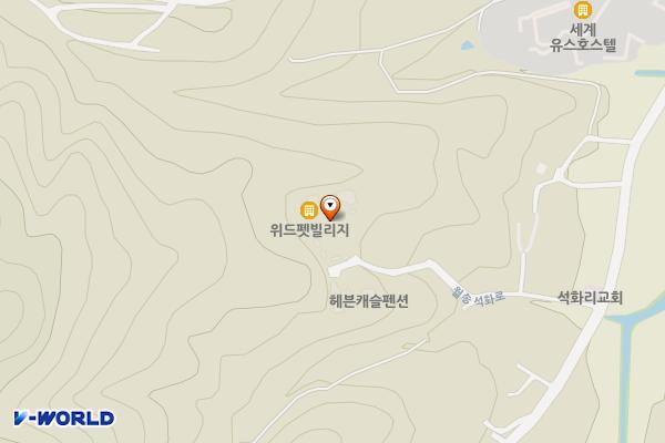 위드펫빌리지 위치 지도 — 강원특별자치도 횡성군 서원면 월송석화로 183-23