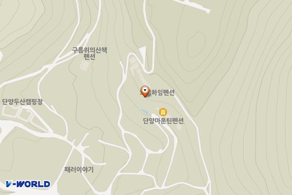 단양마운틴펜션 위치 지도 — 충청북도 단양군 가곡면 두산길 200-17