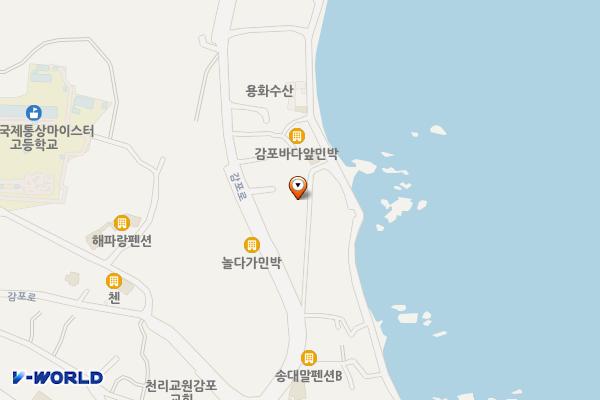 스톤앤비치풀빌라 위치 지도 — 경상북도 경주시 감포읍 감포로 250