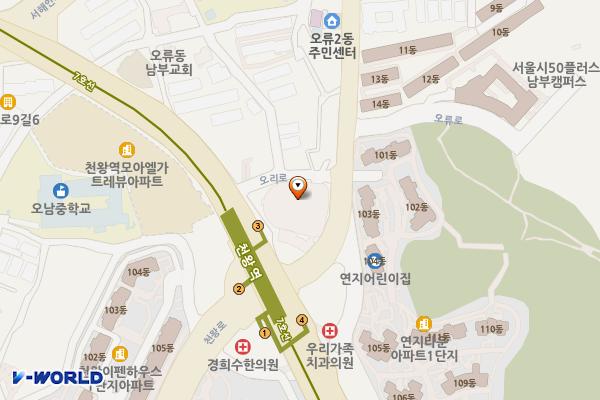 천왕역 위치 지도 — 서울특별시 구로구 천왕동 14-38