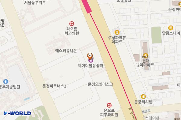 송파농협송파급속 위치 지도 — 서울특별시 송파구 송파대로 155