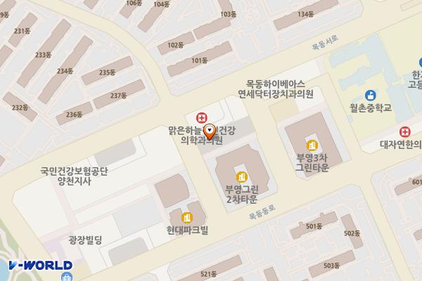 목동체비지 위치 지도 — 서울특별시 양천구 목동 908-26