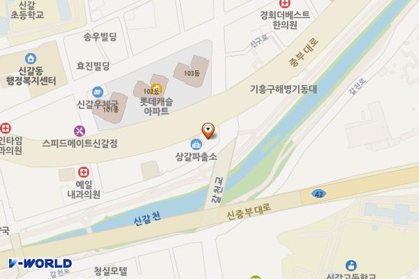 용인스테이타워 위치 지도 — 경기도 용인시 기흥구 중부대로 382