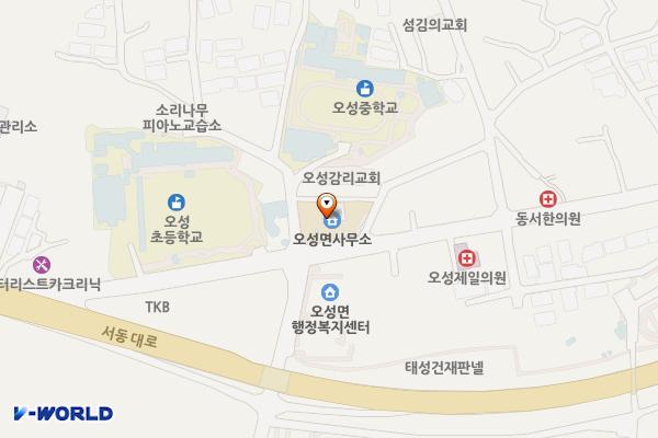 오성면사무소 위치 지도 — 경기도 평택시 오성면 숙성시장길 23
