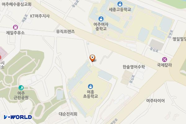 여흥초등학교 위치 지도 — 경기도 여주시 여양로 91