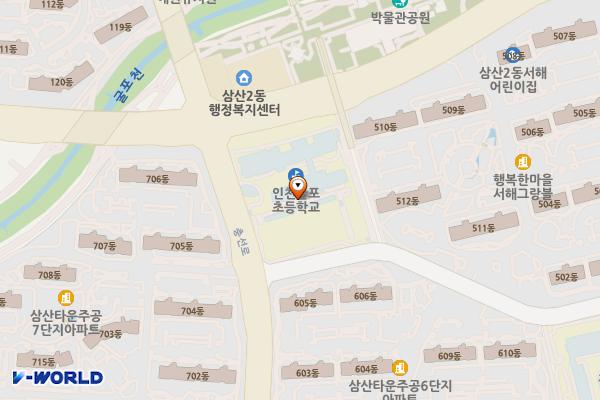굴포초등학교 위치 지도 — 인천광역시 부평구 충선로234번길 19