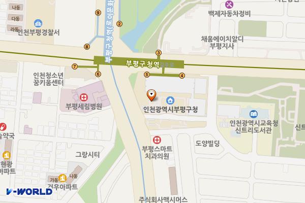 부평 남부 체육센터 위치 지도 — 인천광역시 부평구 부평대로 168