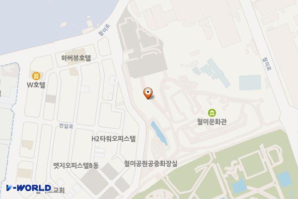 월미공원사업소(월미1주차장) 위치 지도 — 인천광역시 제물포구 월미로 131-50
