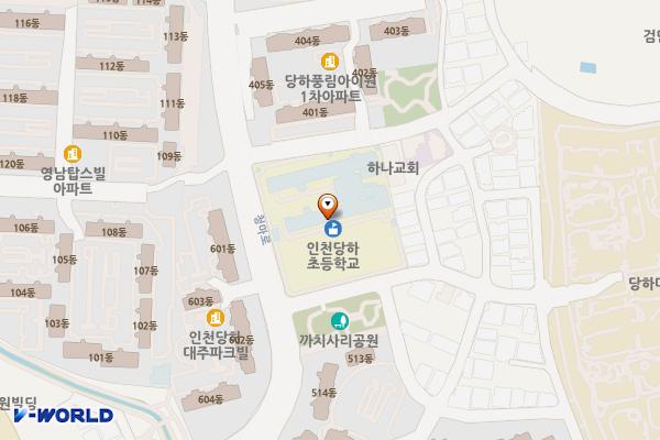 당하초등학교 위치 지도 — 인천광역시 검단구 청마로 144