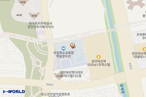국립특수교육원 위치 지도 — 충청남도 아산시 배방읍 공원로 40