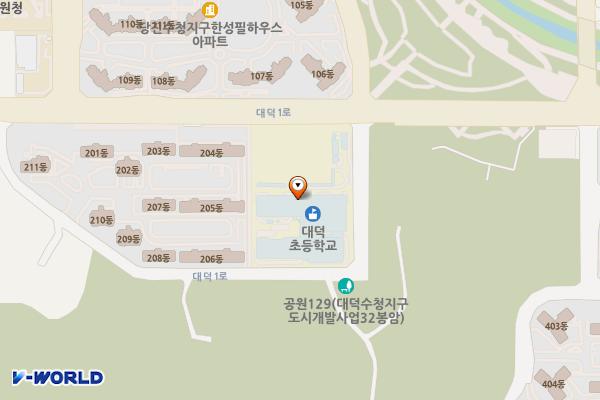대덕초등학교 위치 지도 — 충청남도 당진시 대덕1로 80