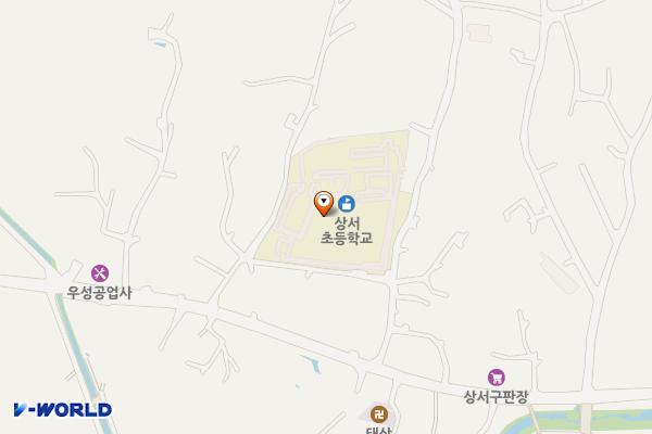 상서초등학교 위치 지도 — 충청남도 공주시 우성면 우성길 137-37