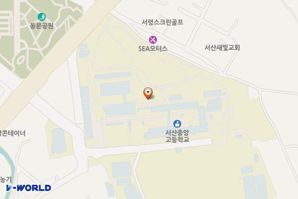 서산중앙고등학교 위치 지도 — 충청남도 서산시 벌말1길 23