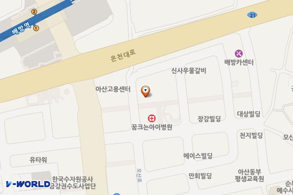 주식회사 호성 위치 지도 — 충청남도 아산시 배방읍 배방로13번길 9-4