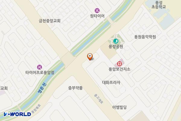 기아자동차청주용암 위치 지도 — 충청북도 청주시 상당구 용암북로 156