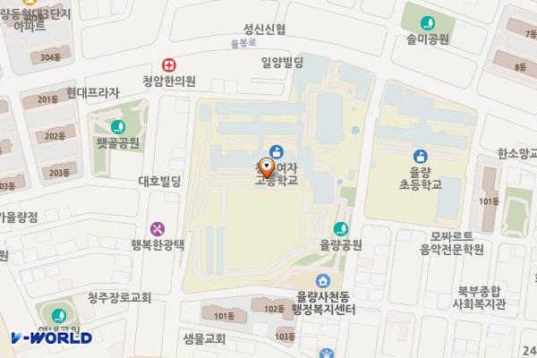 청주여고 위치 지도 — 충청북도 청주시 청원구 충청대로107번길 82