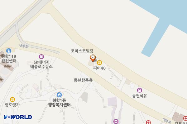 ㈜그랜드베른호텔 위치 지도 — 부산광역시 영도구 해양로 38