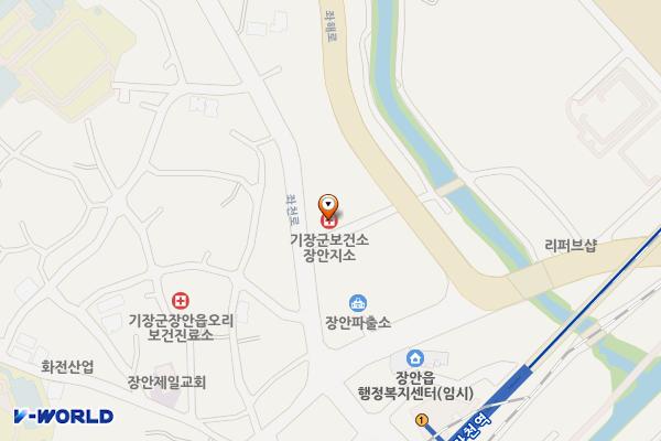 장안읍 행정복지센터 위치 지도 — 부산광역시 기장군 장안읍 좌방길 5