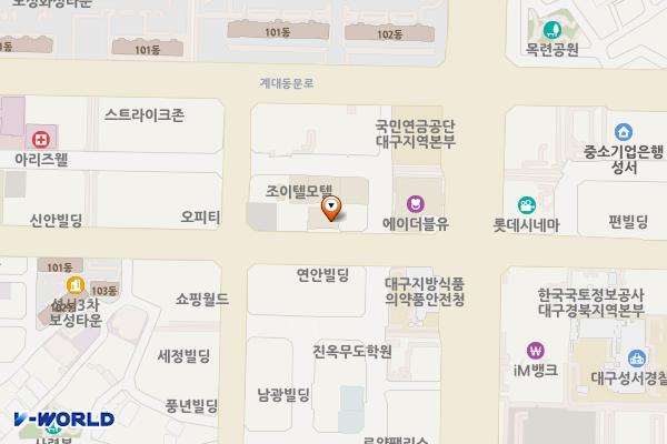 모텔 뷰(박병선) 위치 지도 — 대구광역시 달서구 이곡서로 12