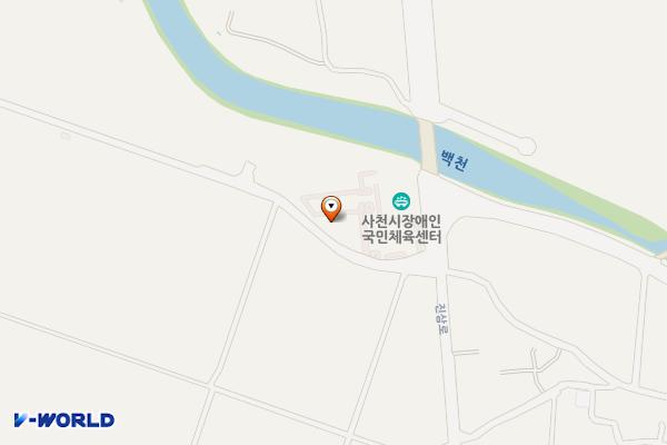 사천시 장애인국민 체육센터(사천시청) 위치 지도 — 경상남도 사천시 용현면 진삼로 449