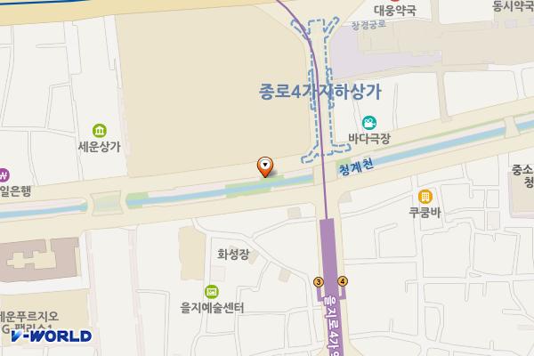 청계3(창경궁로_북) 위치 지도 — 서울특별시 종로구 예지동 140-1