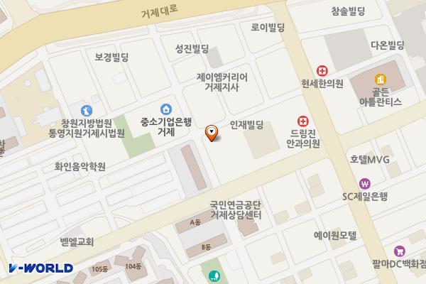 (주)우형개발 위치 지도 — 경상남도 거제시 거제중앙로29길 15