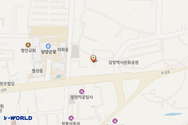 민)담양군청 주차장 위치 지도 — 전남광주통합특별시 담양군 담양읍 추성로 1371