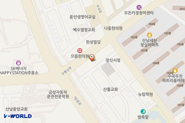 GS수퍼마켓 청주점 위치 지도 — 충청북도 청주시 서원구 구룡산로 242