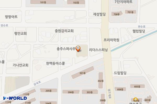 GS수퍼마켓 충주연수점 위치 지도 — 충청북도 충주시 금곡로 61