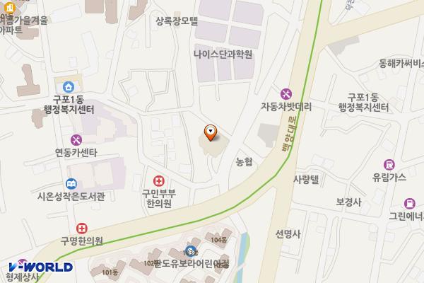 GS수퍼마켓 구포점 위치 지도 — 부산광역시 북구 구포동