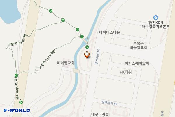 대구시_수성의료지구(대구도시공사) 위치 지도 — 대구광역시 수성구 대흥동 863