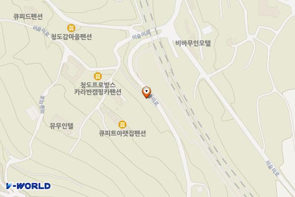 청도프로방스포토랜드(출구 주차장) 위치 지도 — 경상북도 청도군 화양읍 삼신리 829