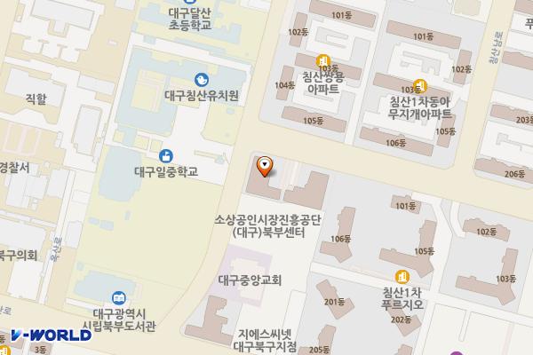 MH엘퍼스트오페라오피스텔 위치 지도 — 대구광역시 북구 침산로21길 41