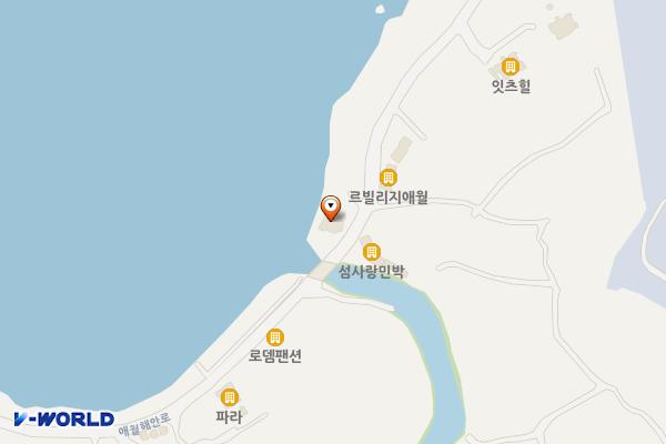 UFO펜션 위치 지도 — 제주특별자치도 제주시 애월읍 애월해안로 765