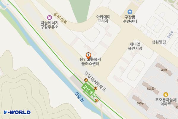 강남앤플러스 위치 지도 — 경기도 용인시 기흥구 강남로 3