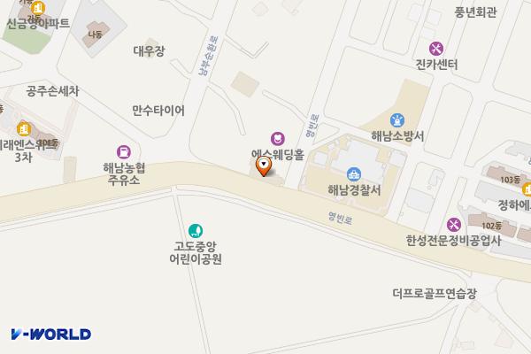 남도호텔 위치 지도 — 전남광주통합특별시 해남군 해남읍 영빈로 53