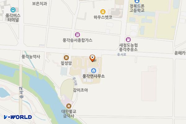 청도풍각면사무소 위치 지도 — 경상북도 청도군 풍각면 송서로 70