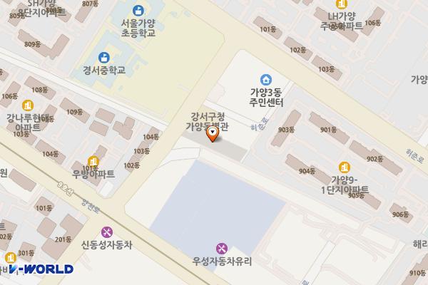 가양3동 위치 지도 — 서울특별시 강서구 가양동 1488-12