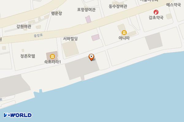 속초로데오 제2주차장 위치 지도 — 강원특별자치도 속초시 청초호반로 274