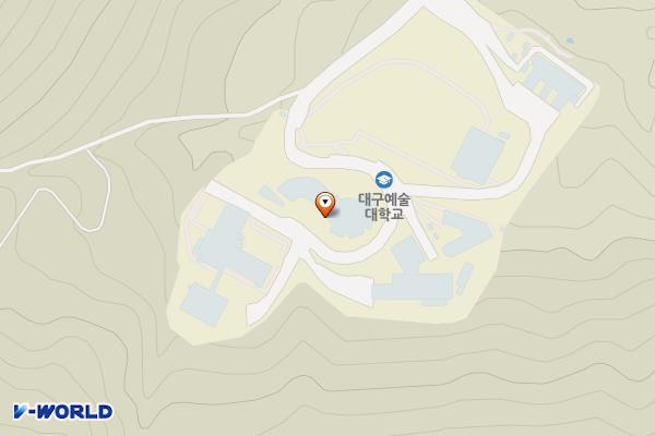 대구예술대학교 위치 지도 — 경상북도 칠곡군 가산면 다부거문1길 202