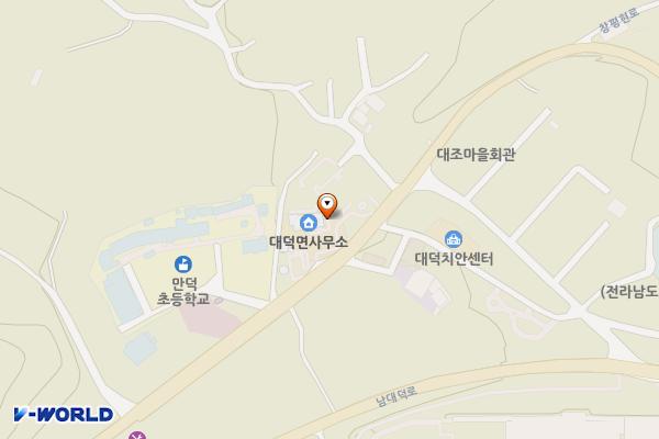 (담양군)대덕면사무소 위치 지도 — 전남광주통합특별시 담양군 대덕면 창평현로 915