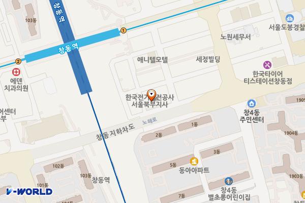 한국전기안전공사 서울북부지사 위치 지도 — 서울특별시 도봉구 노해로67길 14