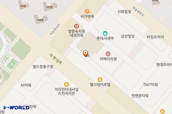 이은스퀘어 위치 지도 — 인천광역시 영종구 하늘중앙로195번길 14