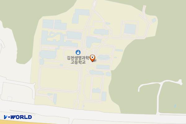 김천생명과학고등학교 위치 지도 — 경상북도 김천시 부거리길 310