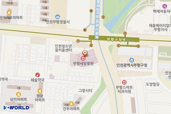 안은의료재단 위치 지도 — 인천광역시 부평구 부평대로 175